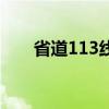 省道113线（关于省道113线的介绍）