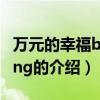 万元的幸福bigbang（关于万元的幸福bigbang的介绍）