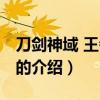 刀剑神域 王者之路（关于刀剑神域 王者之路的介绍）