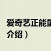爱奇艺正能量晚会（关于爱奇艺正能量晚会的介绍）
