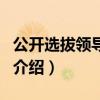 公开选拔领导干部（关于公开选拔领导干部的介绍）
