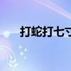 打蛇打七寸是什么意思（打蛇打七寸）