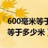 600毫米等于多少厘米等于多少分（600毫米等于多少米）