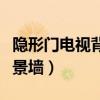 隐形门电视背景墙装修效果图（隐形门电视背景墙）