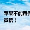 苹果不能用微信和支付宝支付吗（苹果不能用微信）