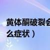 黄体酮破裂会有什么危害（黄体酮破裂会有什么症状）