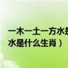 一木一土一方水是什么生肖具体是哪个生肖（一木一土一方水是什么生肖）