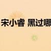 宋小睿 黑过哪些演员（宋小睿黑过哪些演员）