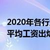 2020年各行业平均工资出炉（2020年各行业平均工资出炉）