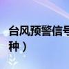 台风预警信号分为几种（台风预警信号分为几种）
