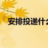 安排投递什么意思?（安排投递什么意思）