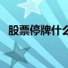 股票停牌什么意思啊（股票停牌什么意思）