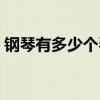 钢琴有多少个琴键组成（钢琴有多少个琴键）
