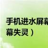 手机进水屏幕失灵点不动怎么办（手机进水屏幕失灵）