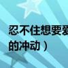 忍不住想要爱你的冲动歌词（忍不住想要爱你的冲动）