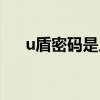 u盾密码是几位数的（u盾密码是什么）