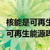 核能是可再生资源还是非可再生资源（核能是可再生能源吗）