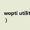 wopti utilities已停止工作（wopti utilities）