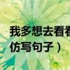 我多想去看看仿写句子100例（我多想去看看仿写句子）