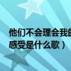 他们不会理会我的感受歌词是什么意思（他都不会理会我的感受是什么歌）