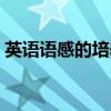 英语语感的培养英语翻译（英语语感的培养）