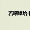 若曦嫁给十四爷小说（若曦嫁给谁了）