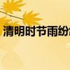 清明时节雨纷纷书法作品（清明时节雨纷纷）