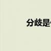 分歧是什么（分歧是什么意思）