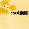 csol绝密档案攻略（csol绝密档案）
