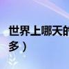 世界上哪天的人数量最多（世界上哪天的人最多）