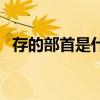 存的部首是什么怎么读（存的部首是什么）