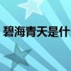 碧海青天是什么颜色（碧海青天是什么生肖）