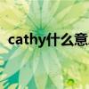 cathy什么意思中文视频（cathy什么意思）
