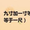 九寸加一寸等于一尺成语是什么（九寸加一寸等于一尺）
