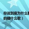 你说到底为什么都是我的错男生版（你说到底为什么都是我的错什么歌）