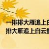 一排排大雁追上白云撒下一阵阵叮咛叮咛是什么意思（一排排大雁追上白云撒下一阵阵叮咛）