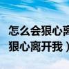 怎么会狠心离开我可怜我爱你那么多（怎么会狠心离开我）