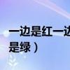 一边是红一边是绿一边是喜风（一边是红一边是绿）