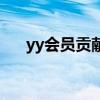 yy会员贡献值怎么算法（yy会员贡献）