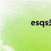 esqs米英语什么意思（esq）