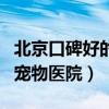 北京口碑好的宠物医院是哪家（北京口碑好的宠物医院）