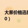 大葱价格迅猛上涨(大葱批发价较上月涨超50) 大葱价格迅猛上涨(大葱批发价较上月涨超50)