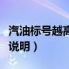 汽油标号越高说明汽油怎么样（汽油标号越高说明）