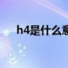 h4是什么意思车上的（h4是什么意思）