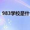 983学校是什么意思（983大学是什么意思）