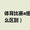 体育比赛a组和b组区别（B组决赛和A组有什么区别）