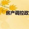 房产调控政策谁发布的（房产调控政策）