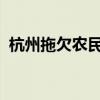 杭州拖欠农民工工资最快最直接的解决电话