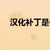 汉化补丁是什么意思(补丁是什么意思) 汉化补丁是什么意思(补丁是什么意思)