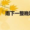 雨下一整晚歌词文案（雨下一整晚 歌词）